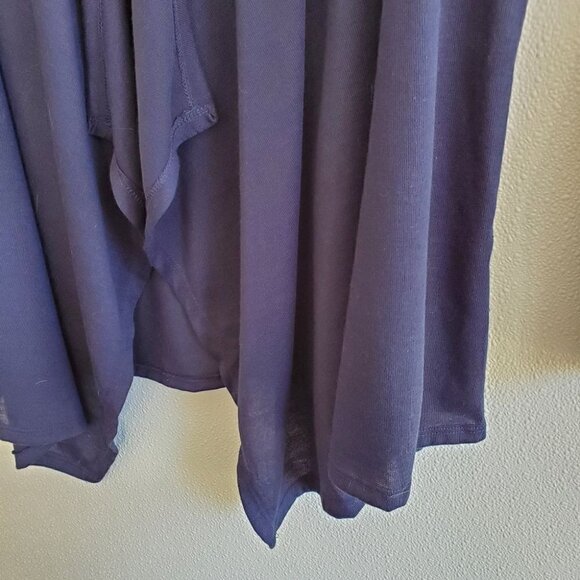 0115. NWOTs ~ Rags & Couture Cold Shoulder- Drape Front Jacket - Picture 6 of 7